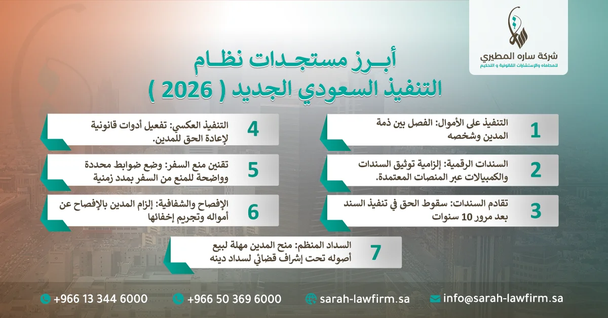 مستجدات نظام التنفيذ السعودي 2026